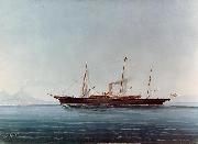 Campin, Robert, Follower of American Steam Yacht oil painting artist